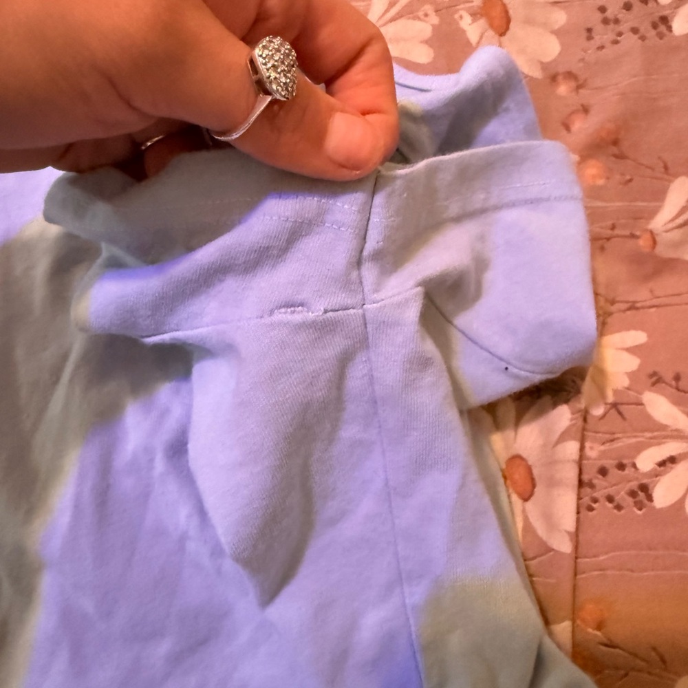 Brandy Melville Light Blue Short Sleeve Tee - Picture 9 of 9